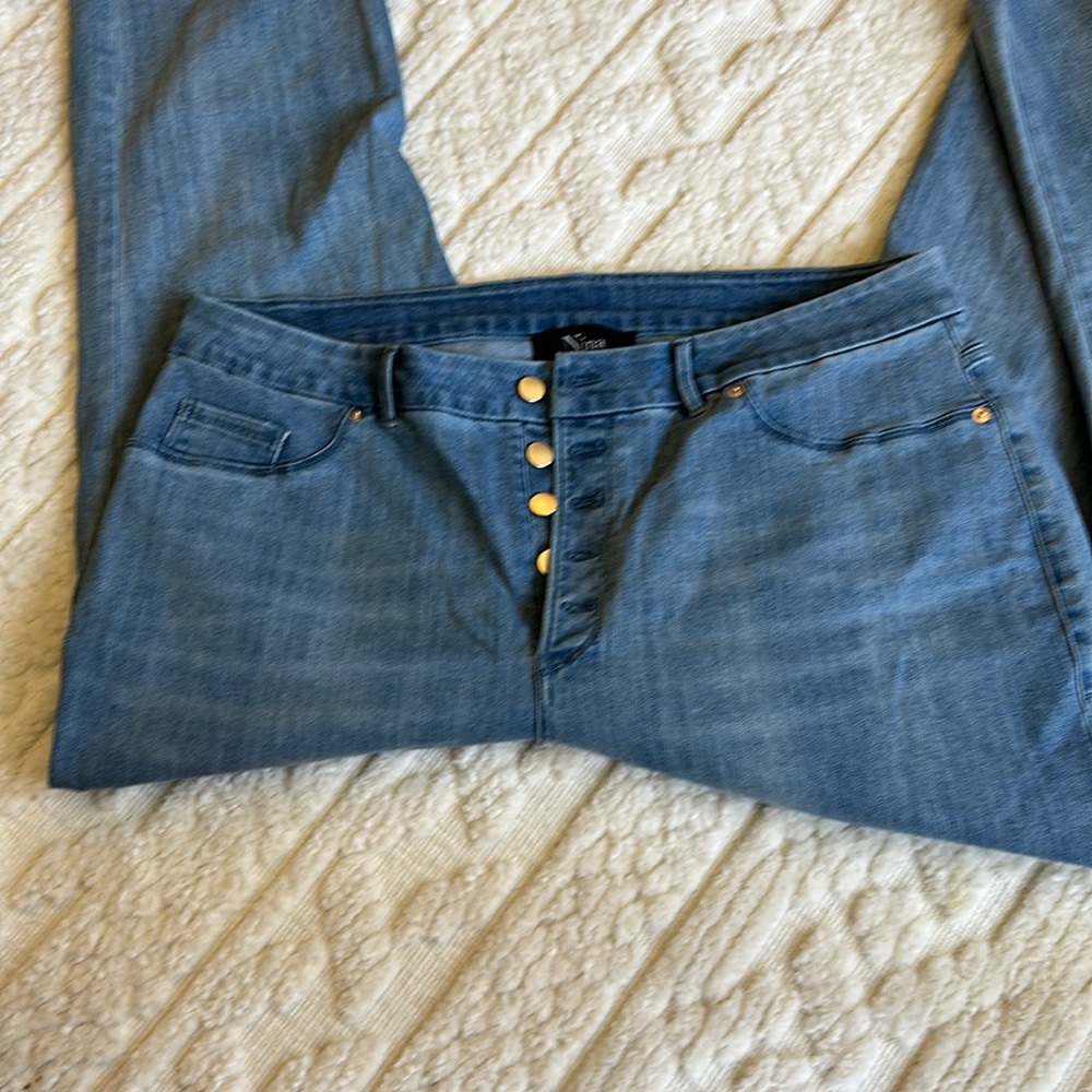 Distressed jeans